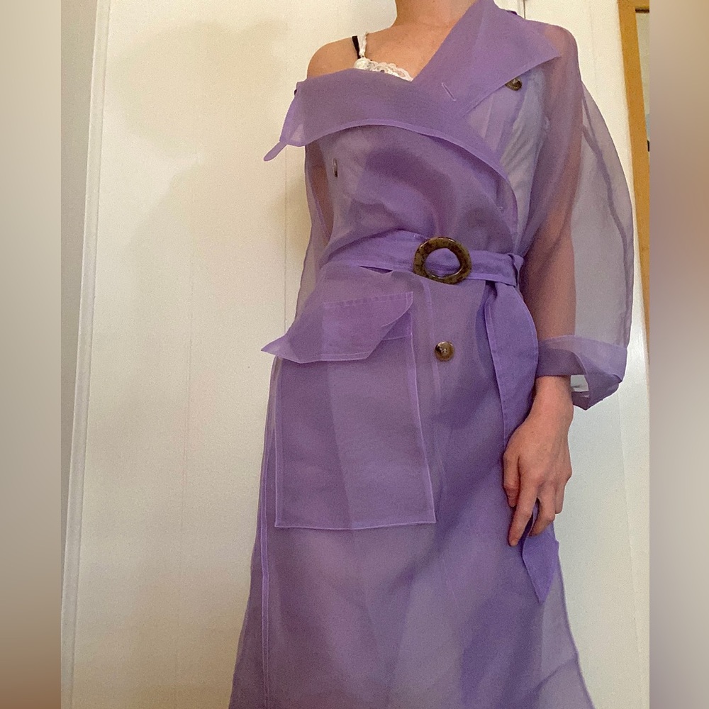 INSANE Nanushka sheer trench perfect for spring/summer. Excellent condition. - Picture 2 of 3